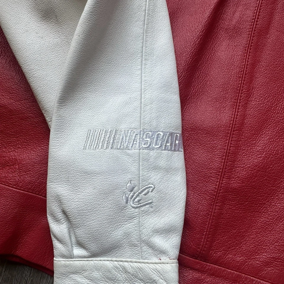 Chaqueta de cuero Wilson vintage para mujer Dale Earnhardt Jr, Nascar, número 8, XL Foto 4 de 4