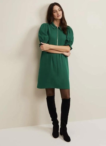 Women Phase Eight Dress Green 44 / XXL / 52 #CD76