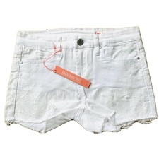 BLANK NYC Cotton Embroidered Jean Shorts White Girl  s Size 8 NWT