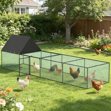 Chicken Coop Run Walk In Chook Pen Cage Shelter Dog Pet Enclosure Rabbit Hutch