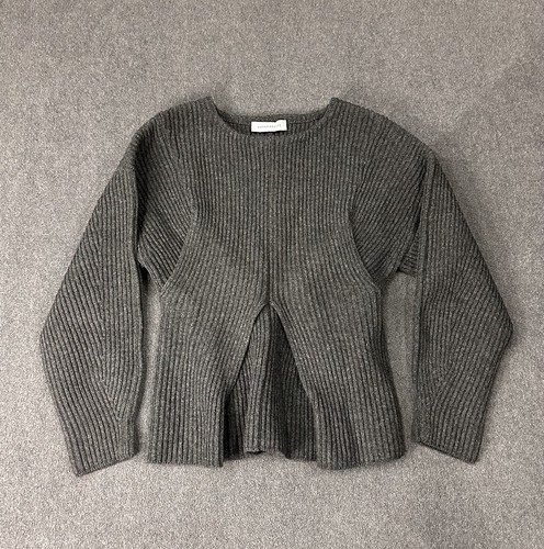 Sayaka Davis Wool Knit Sweater Women’s M Contemporary Grey Heavy Designer