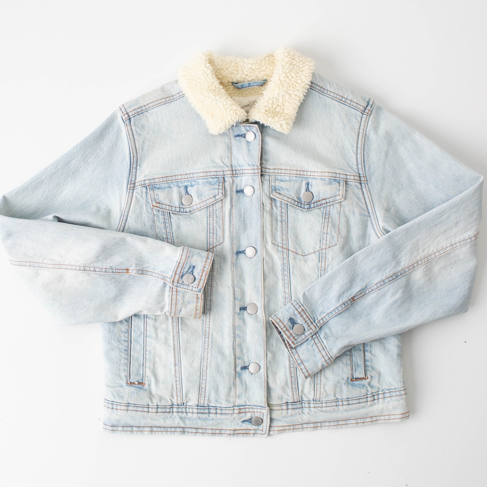 Universal Thread Sherpa Lined Denim Jacket Women’… - image 2