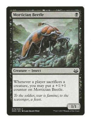 Mortician Beetle MTG Creature Cards Modern Masters 2017 Magic the Gathering