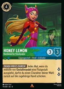 Lorcana Honey Lemon - Kostümierter Katalysator 8JAF-111 Rare Deutsch Neu