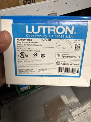 Lutron Homeworks HQP7-RF Clear Connect X Gateway - OPEN BOX