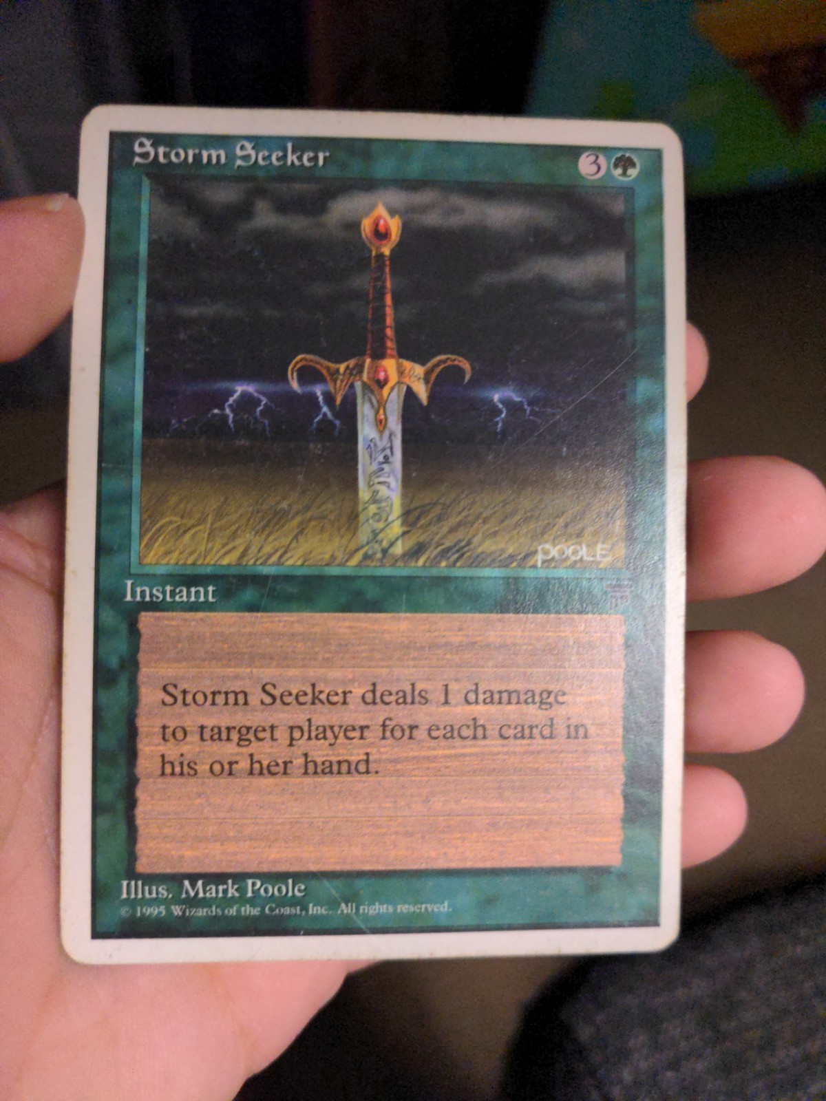 MTG Storm Seeker Legends Uncommon Magic The Gathering 1995 HP