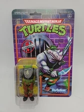 Rocksteady TMNT Teenage Mutant Ninja Turtles 3.75" ReAction Action Figure Super7