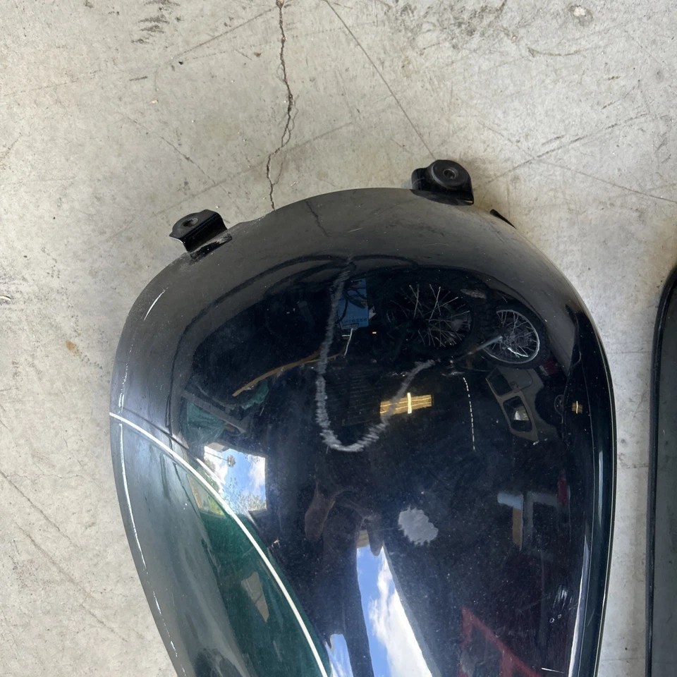 Carenado lateral izquierdo derecho Suzuki Intruder VL1500 1998-2004 cubiertas de tanque verde Foto 2 de 4