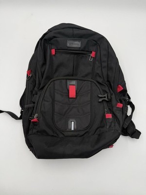 LOVEVOOK Laptop Backpack 17  USB Charging Port Travel School Bag Black Red