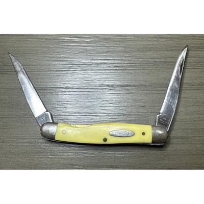 Vintage Camillus Yello Jaket #714 Muskrat 2 Blade Pocket Knife New York USA