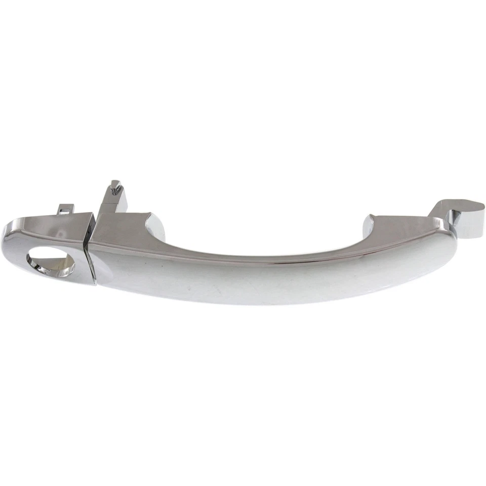 Maçaneta de porta para 1998-2010 Volkswagen Beetle dianteira esquerda cromada com buraco de fechadura de plástico - Imagem 4 de 4