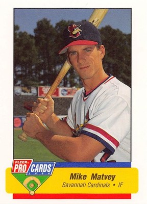Mike Matvey 1994 Fleer ProCards 517 Savannah Cardinals Baseball Card