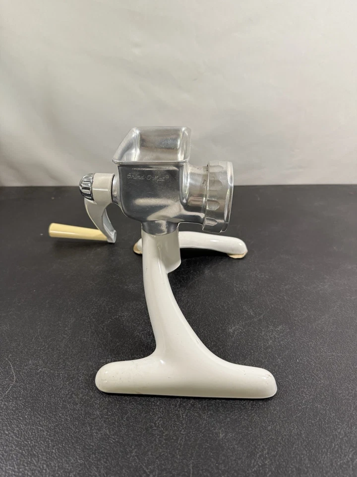 Picadora de carne/picadora de alimentos Grind-O-Mat de colección en muy buena condición Foto 4 de 4