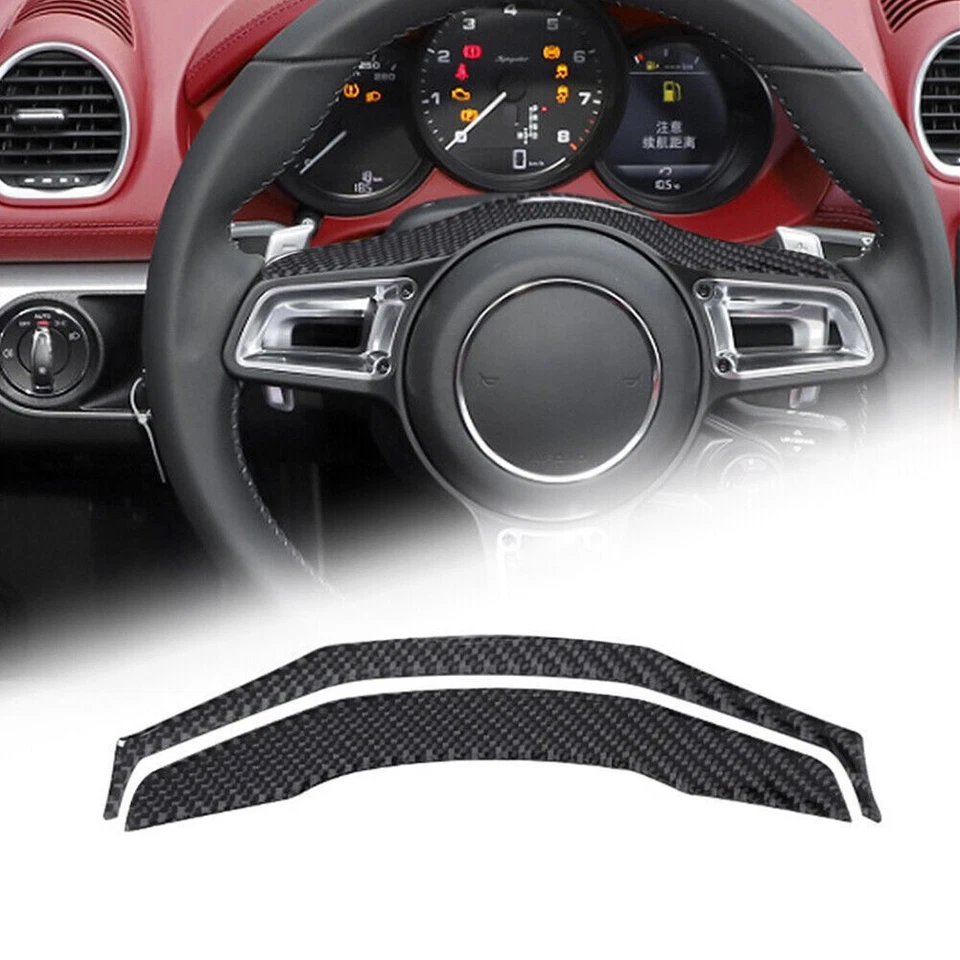 Cubierta interior de fibra de carbono 23 piezas para Porsche 718 Cayman Boxster 16-22 Foto 4 de 4