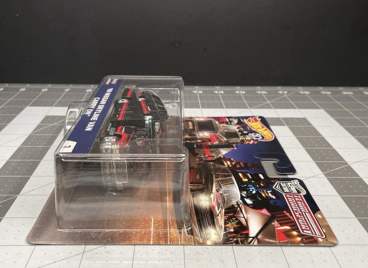 Hot Wheels 1/64 Nissan Skyline Van Advan 69 – Team Transport – Loose – Noir