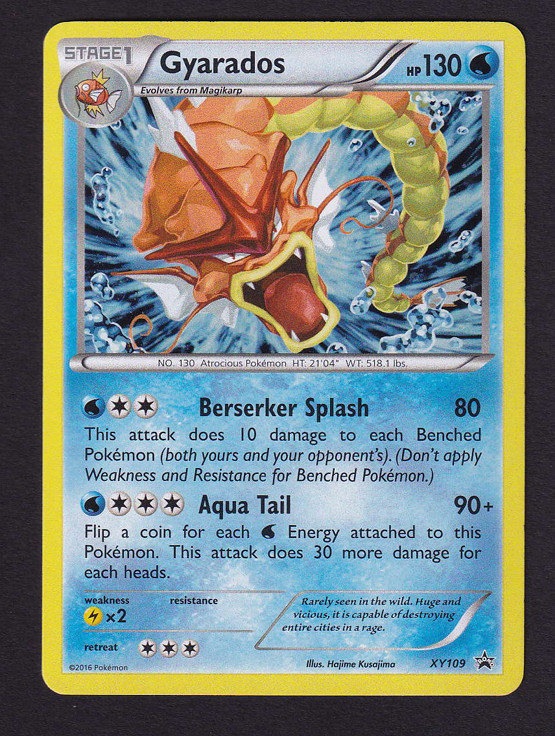 Gyarados XY109 Holo Black Star Promo NM+
