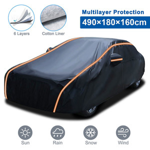 420D Oxford Cloth Full Car Cover Waterproof All Weather Protection Rain Snow Sun