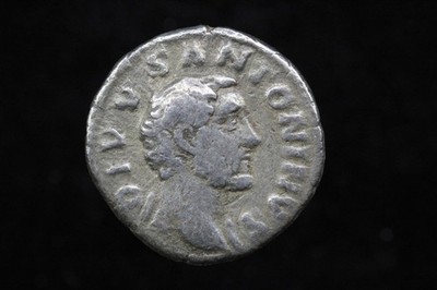 Roman Coin Divus Antoninus Pius AR Denarius Consecration Pyre after 161 AD.
