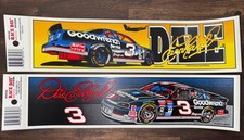 NASCAR Dale Earnhardt Sr 3 Bumper Stickers Lot of 2 Vintage Decals NOS VTG 3x11