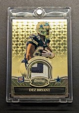 DEZ BRYANT 1/1 Rookie 2010 Bowman Sterling Gold Vinyl Superfractor Patch SSP RC