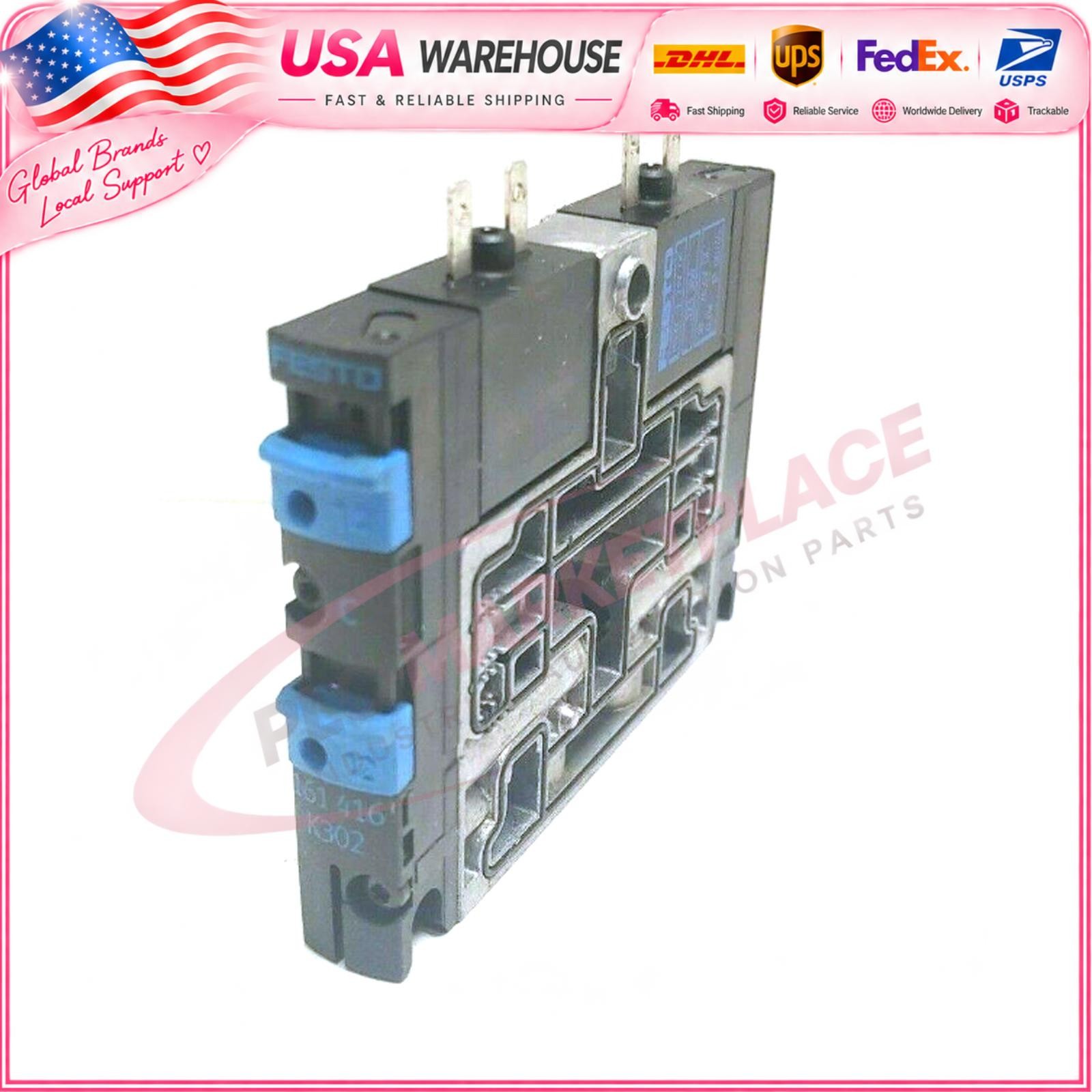 New FESTO CPV10-M1H-2X3-GLS-M7 161416 Solenoid Valve - us stock