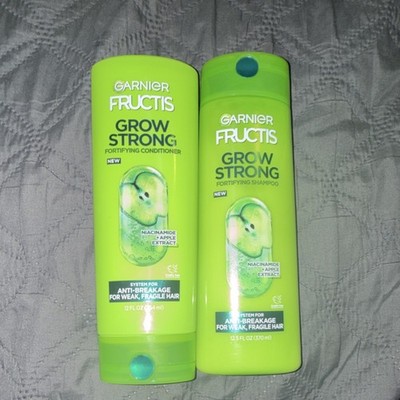 Garnier Fructis Grow Strong Shampoo & Conditioner Set Anti-Breakage 12.5 fl oz