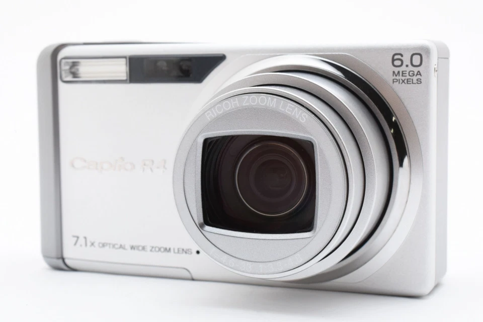 [N MINT In BOX] RICOH Caplio R4 Compact Digital Camera 6.0MP Silver From JAPAN - Image 2 of 4