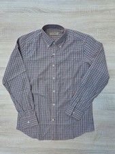 BURBERRY Shirt Mens Brown Regular Size Long Sleeve Size S Cotton