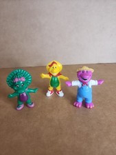 Vintage Barney Baby Bop Dinosaur 3" PVC Figure Toy Lot The Lyons Group 1997