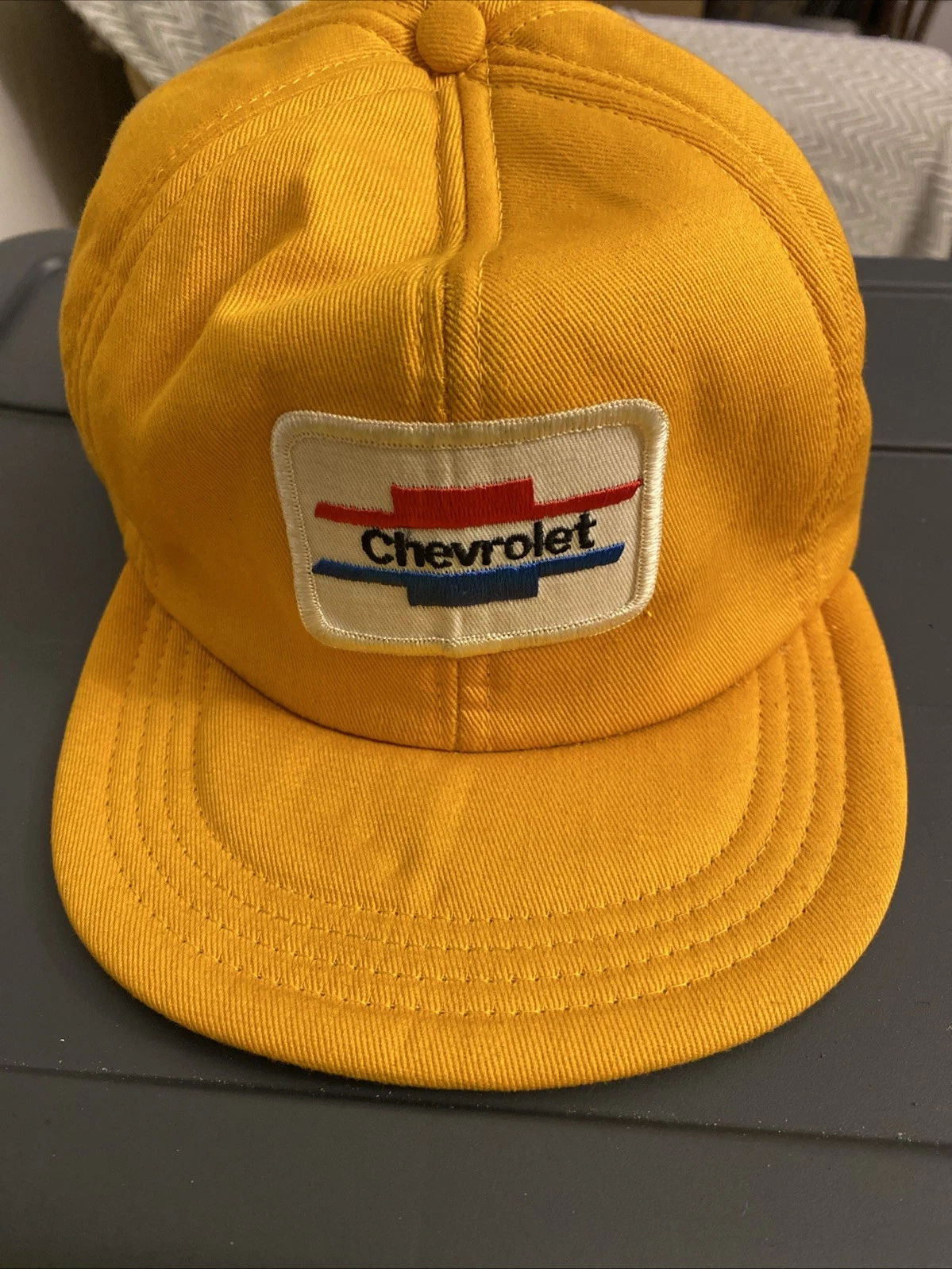 Vintage CHEVROLET Patch Thick Cap Size Large Made In The USA