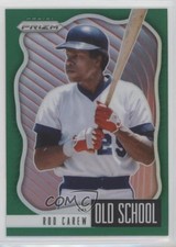 2021 Panini Prizm Old School Green Prizm Rod Carew #OS-5 HOF 0v7