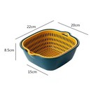 Vegetable Washing Baskets in The Kitchen Fruit Baskets Multi-layer Stackable 3Pc — photo 8