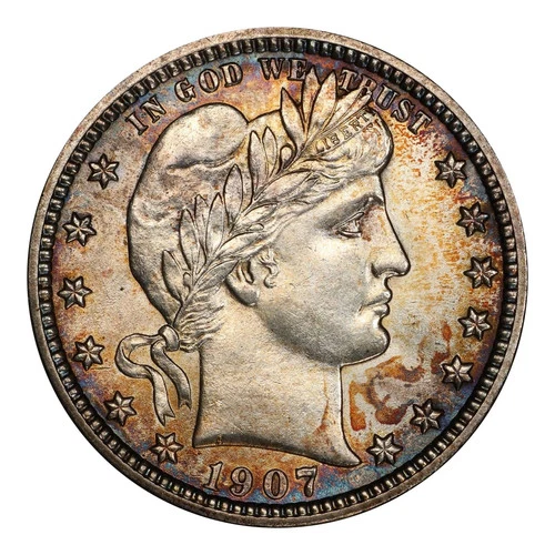 1907-D Barber Quarter PCGS MS-63