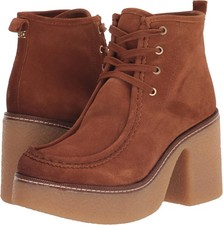 Sam Edelman Women's Shaw Frontier Brown Lace Up Booties NW/OB 8M