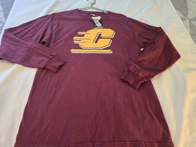 NWTS Sz M Campus Den CMU long Sleeve T Shirt Central Michigan Go Chips!