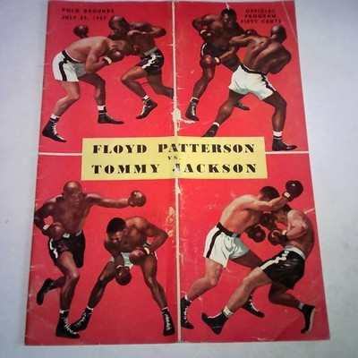 Floyd Patterson vs. Tommy Jackson. Polo Grounds, July 29, 1957. Official Program