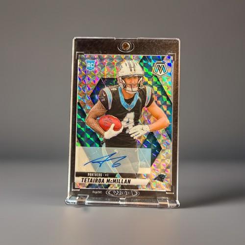 Panini 2025 Mosaic Tetairoa McMillan Panthers #309 Rookie Auto Prizm NFL Card