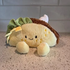 Gigglescape 9" Taco Plush Toy Stuffed Animal NEW 