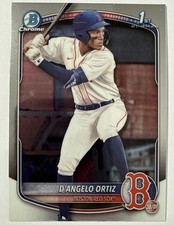 2025 Bowman Chrome D’Angelo Ortiz 1st Base Prospect Red Sox