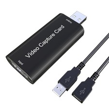 DiamondTiger 4K HDMI to USB 2.0 Video Capture Card for Switch 2K 30Hz, Black