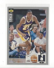 1994-95 Collector's Choice Silver Signature #296 Eddie Jones Lakers