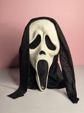 Scream Mask Gen 2 Halloween Fun World DIV Glow Green Ghost Face Poly Vintage