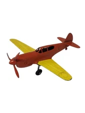 Vintage Hubley Diecast P-40 Warhawk WWII Fighter Airplane Metal Toy Plane