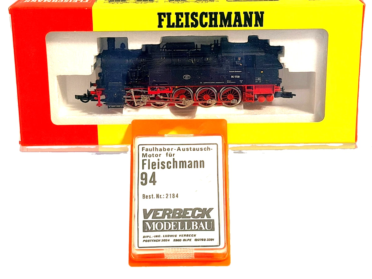 Fleischmann 4094 HO Dampflok 94 1730 mit FAULHABER Motor Top OVP DC !