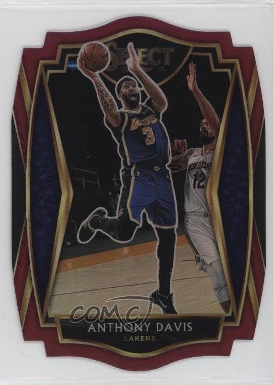 2020-21 Panini Select Premier Level Maroon Prizm Die-Cut /175 Anthony Davis #155