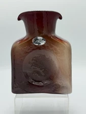 Blenko Special Edit. BLACK CHERRY 384m Mini Water Bottle -1st Quality Signed 