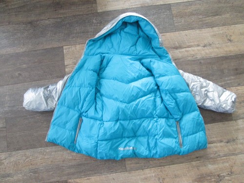 Girls Skea of Vail Ski silver Puffer Down Jacket nickelodeon sz. 12 - Picture 5 of 6