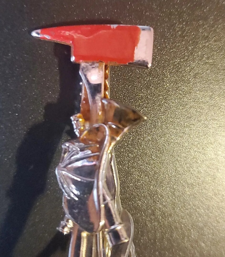 Pince à Cravate Pompier - Casque Et Hache Dorés - Hook Fast 71417 - Occasion