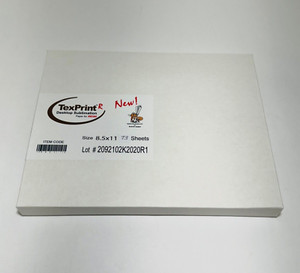TexPrint-R Desktop Sublimation Paper For RICOH, 8.5" x 11" 73 Sheets