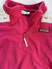 Vineyard vines Girls Size 14 Pink 3/4 Pullover, Whales, A1
